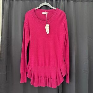 Entro Crew Neck ruffled Sweater